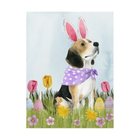 Grace Popp 'Puppy Easter Ii' Canvas Art,35x47